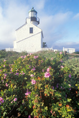 Fototapeta na wymiar Old Point Loma Lighthouse at Cabrillo National Monument in San Diego, California