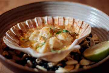 Peruvian scallops