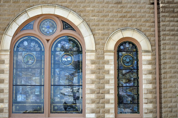Fototapeta na wymiar Stained Glass Windows