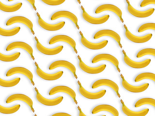 seamless abstract banana pattern on the green background