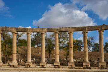 Roman ruins in Jerash, Jordan