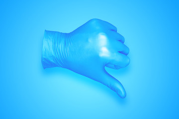 rubber glove isolated on background / abstract background photo