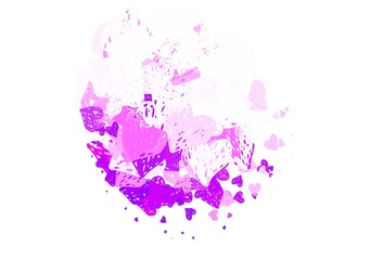 Fototapeta na wymiar Light Purple vector backdrop with sweet hearts.