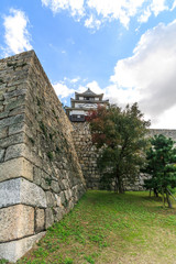 秋の丸亀城の風景