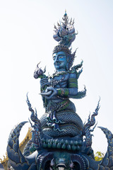 Fototapeta premium chinese dragon statue in thai temple