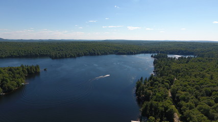 Adirondack lake in the summer