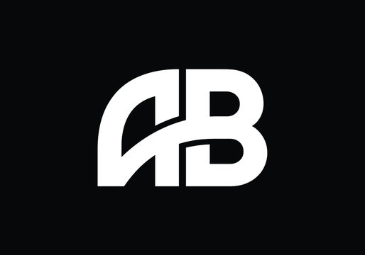 A B, AB Initial Letter Logo design vector template, Graphic Alphabet Symbol for Corporate Business Identity