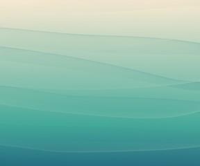 Light turquoise gradient silk wave background