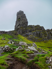 Old Man Storr, Isle of Skye Scotland mist hanging in air