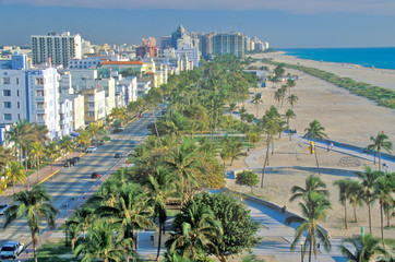 Fototapeta na wymiar South beach, Miami Beach, Florida