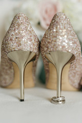  Beautiful shoes for a special day. Heels and details