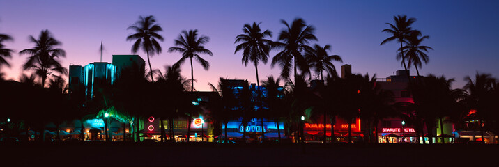 ÒSOBEÓ south beach at night, Miami Beach, Florida