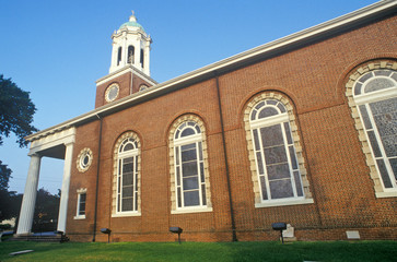 St. Paul's Church, once surrounded by the activity of Fort Augusta, Augusta, Georgia - obrazy, fototapety, plakaty