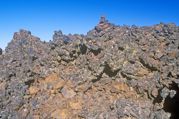 Rock Formations at Craters of the Moon National Monument, Idaho