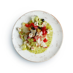 appetizing breakfast, gourmet restaurant dish is a classic serving.