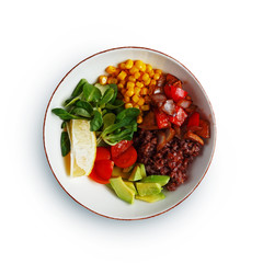 appetizing breakfast, gourmet restaurant dish is a classic serving.