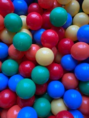 close up ball bath, ball pit, playground, kids playground colored balls background, multicolored backgroud, rainbow colors, rainbow colors background, colorful, 
