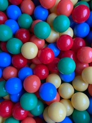close up ball bath, ball pit, playground, kids playground colored balls background, multicolored backgroud, rainbow colors, rainbow colors background, colorful, 