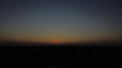 sunset in mountains
