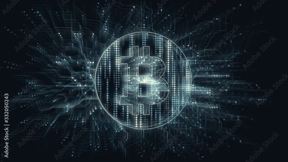Poster cyberspace cryptocurrency coin for network technology in digital data. internet crypto mining money 