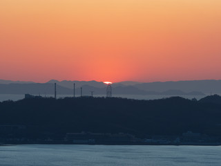 王子が岳の夕景