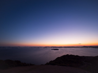 王子が岳の夕景