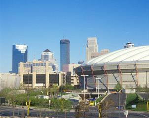 Obraz premium Hubert H. Humphrey Metrodome, Minneapolis, MN