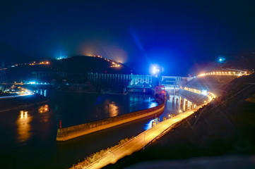 Jinsha river dam and lock