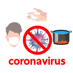Coronavirus 2019-nCov on white isolated background ,element for medical concept,Microscope virus close up Vector 3D style