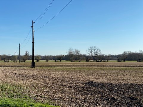 transmission, electric grid, energy pylon, field, sky, landscape, road, electricity, nature, power, rural, grass, energy, cable, country, line, green, pylon, blue, summer, countryside, wire, e