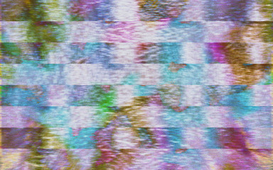 Abstract  colorful   glitch  with noise pixel background ,  Unique  modern art  background
