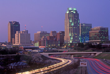 Skyline of Raleigh, NC at night