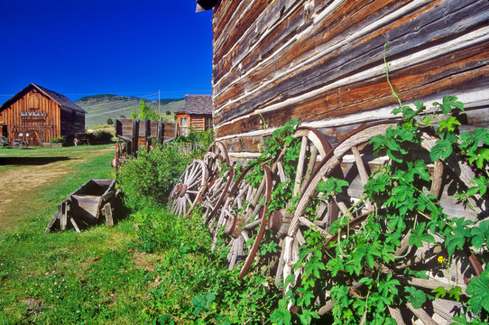 Old building in Ghost Town near Virginia City, MT