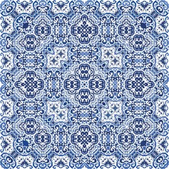 Decorative color ceramic azulejo tiles.