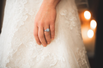 A wedding ring is a finger ring that indicates that its wearer is married