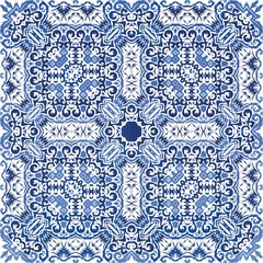 Decorative color ceramic azulejo tiles.
