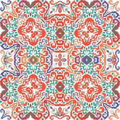 Antique ornate tiles talavera mexico.