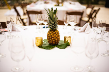 Beautiful decorative wedding  centrepiece, flowers
