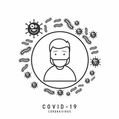 Prevention information illustration related to 2019-nCoV. Vector illustration to avoid Coronavirus.