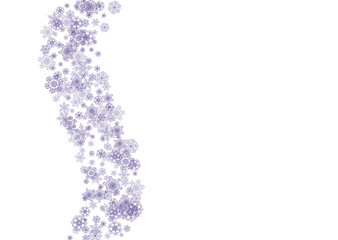 Snowflakes Christmas and New Year holiday banner