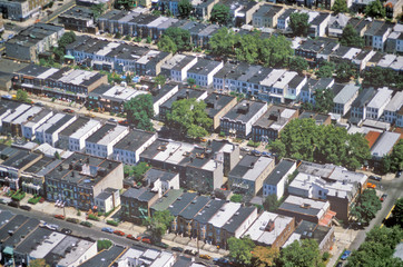 Fototapeta na wymiar Aerial view of Queens, NY