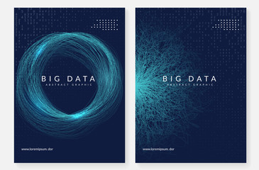 Digital technology abstract background. Artificial intelligence, deep learning and big data concept. 