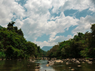 Fototapeta na wymiar River Called Uma Oya Sri Lanka