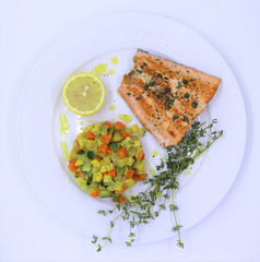 plato salmon