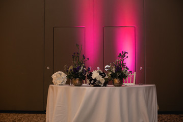 Beautiful decorative wedding  centrepiece, flowers