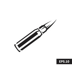 Army Bullet icon, Army Bullet Sign/symbol Vector
