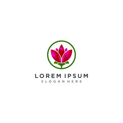 flower logo template