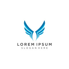 wings logo template