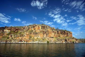 Fototapeta na wymiar MBI001705-Sandstone cliffs, King George River, Kimberley, Western Australia