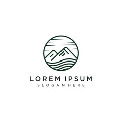 mountain logo template